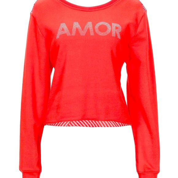 JIJIL NWT tie back “Amor” Sweatshirt! Size Small - Picture 2 of 2